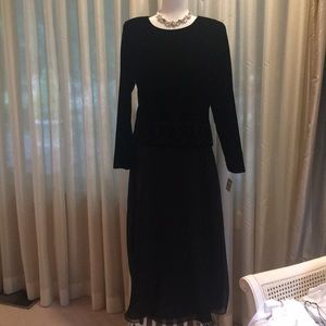 Full-length vintage velvet dress by Talbots